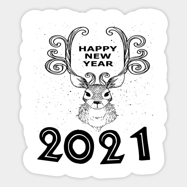 Happy new year 2021 Sticker by summerDesigns